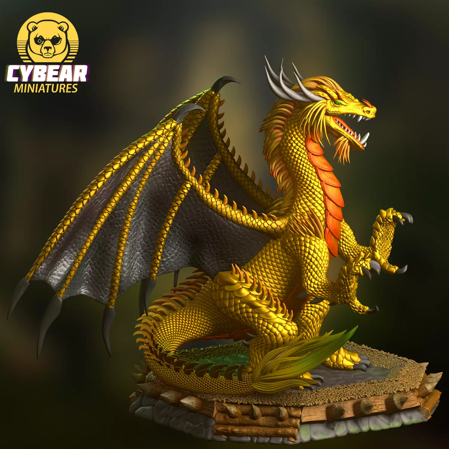 Heroes 3 Gold Dragon  3D print model_0