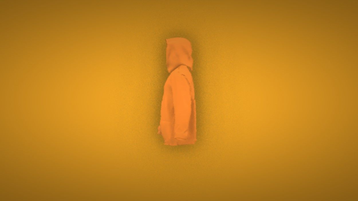 Sweatshirt Low-poly 3D model_2