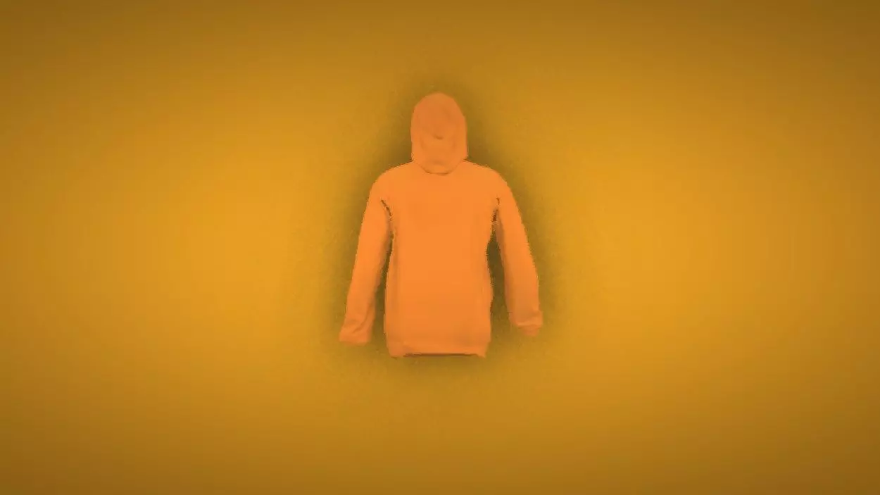 Sweatshirt Low-poly 3D model_0