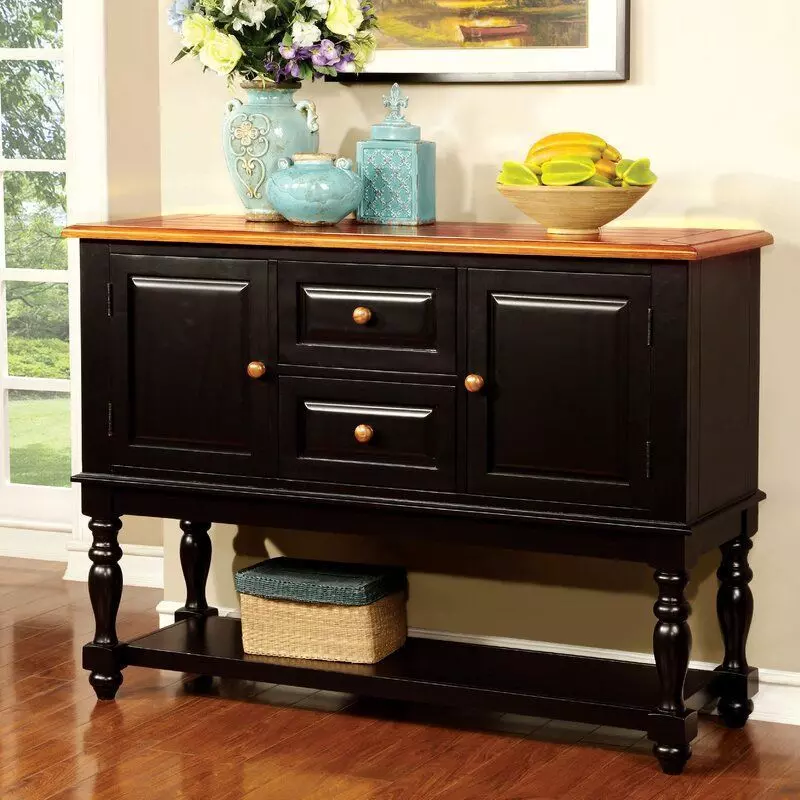 Bull Antique Oak Tanner Country Sideboard 3D model_0