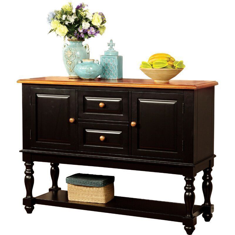 Bull Antique Oak Tanner Country Sideboard 3D model_2