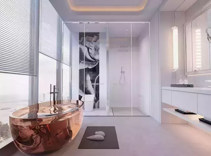 bathroom and  bedroom