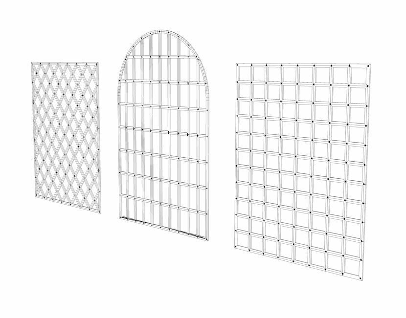 Trellis for climbing plants Free 3D model_2