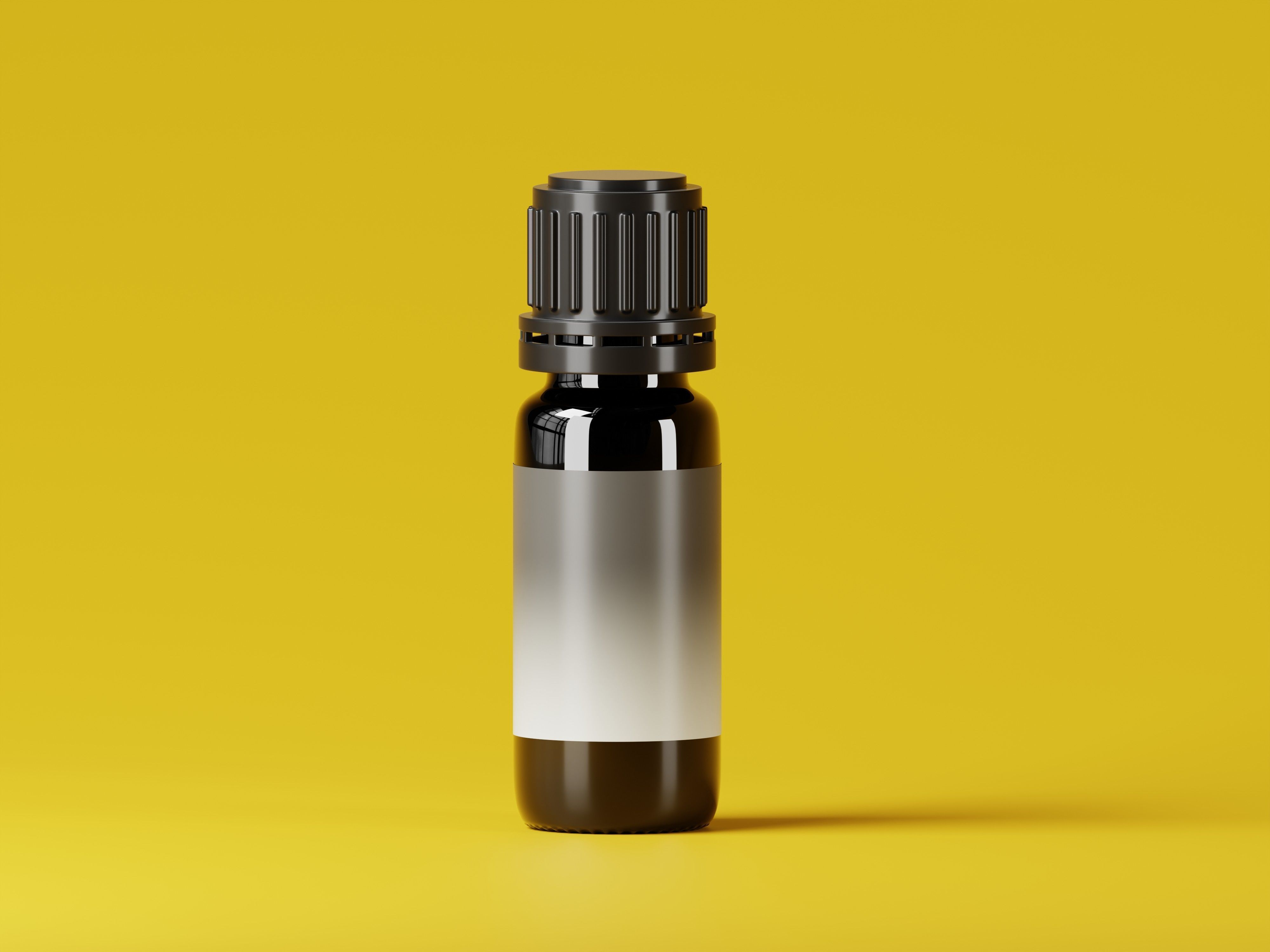 Cosmetic Glass Dropper Bottle 3D Model Low-poly 3D model_1