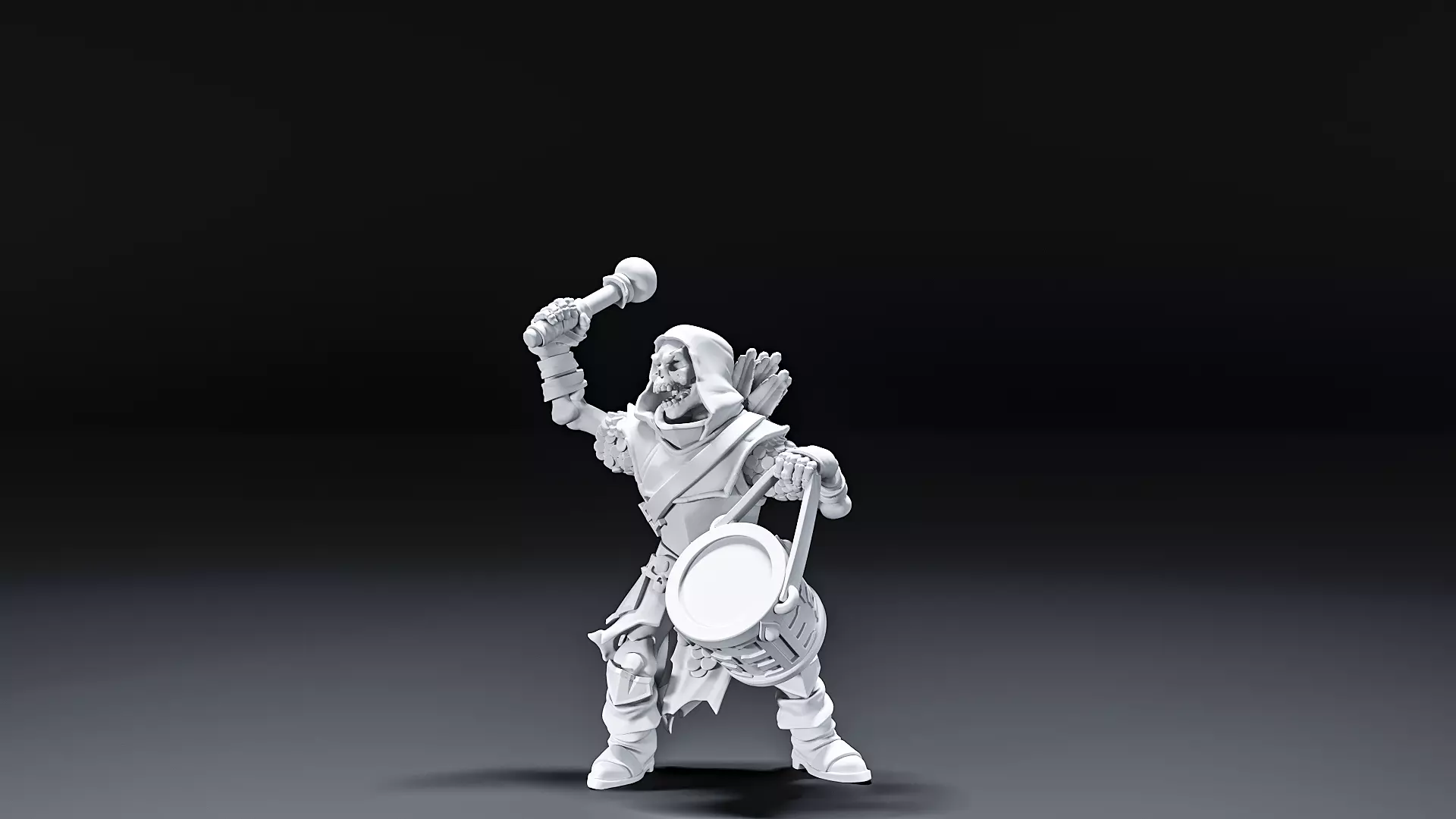 Skeleton Watch 7 musician male Combined 3D print model_0