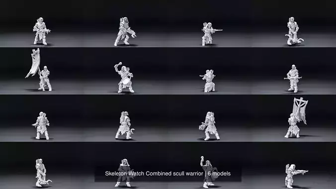 Skeleton Watch Combined scull warrior