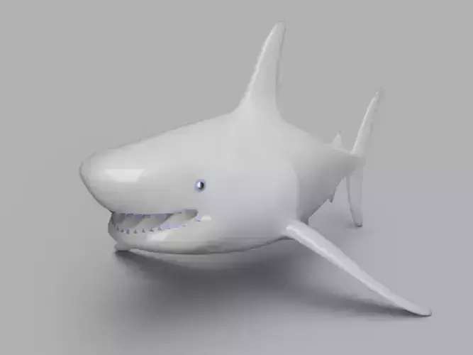 Shark Fish Food Container 3D print model