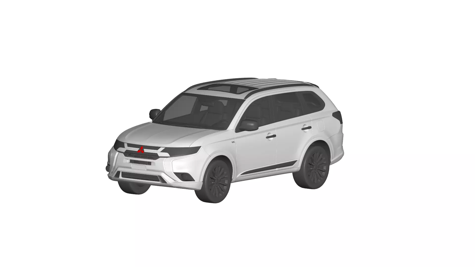 mitsubishi outlander  3D model_0