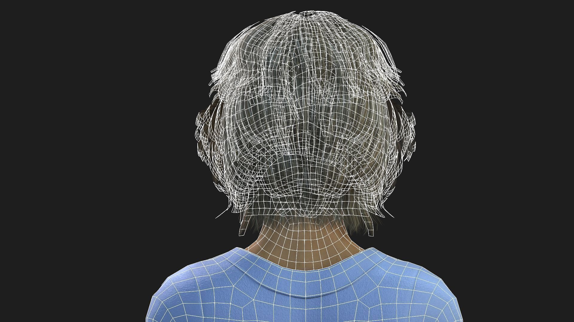 3D female character rigged textured and animation ready 3D model_29