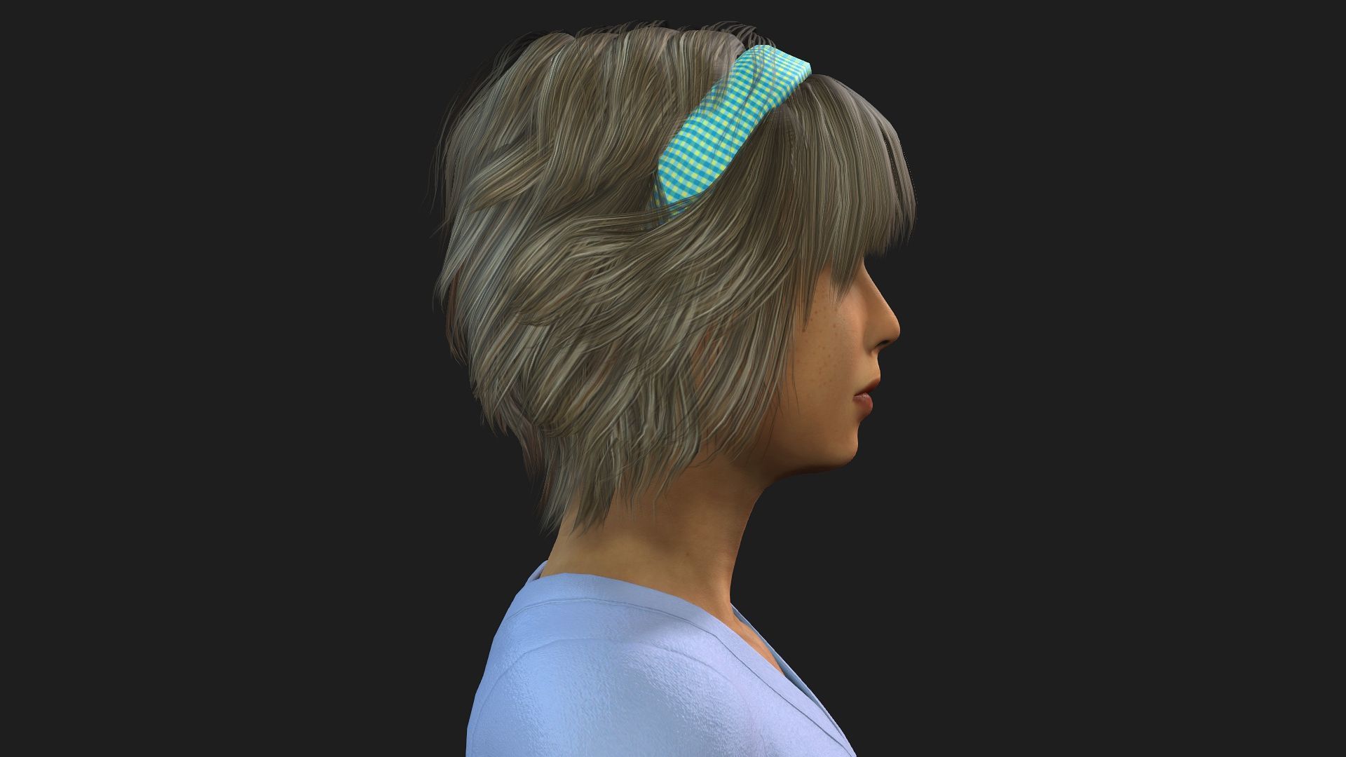 3D female character rigged textured and animation ready 3D model_12