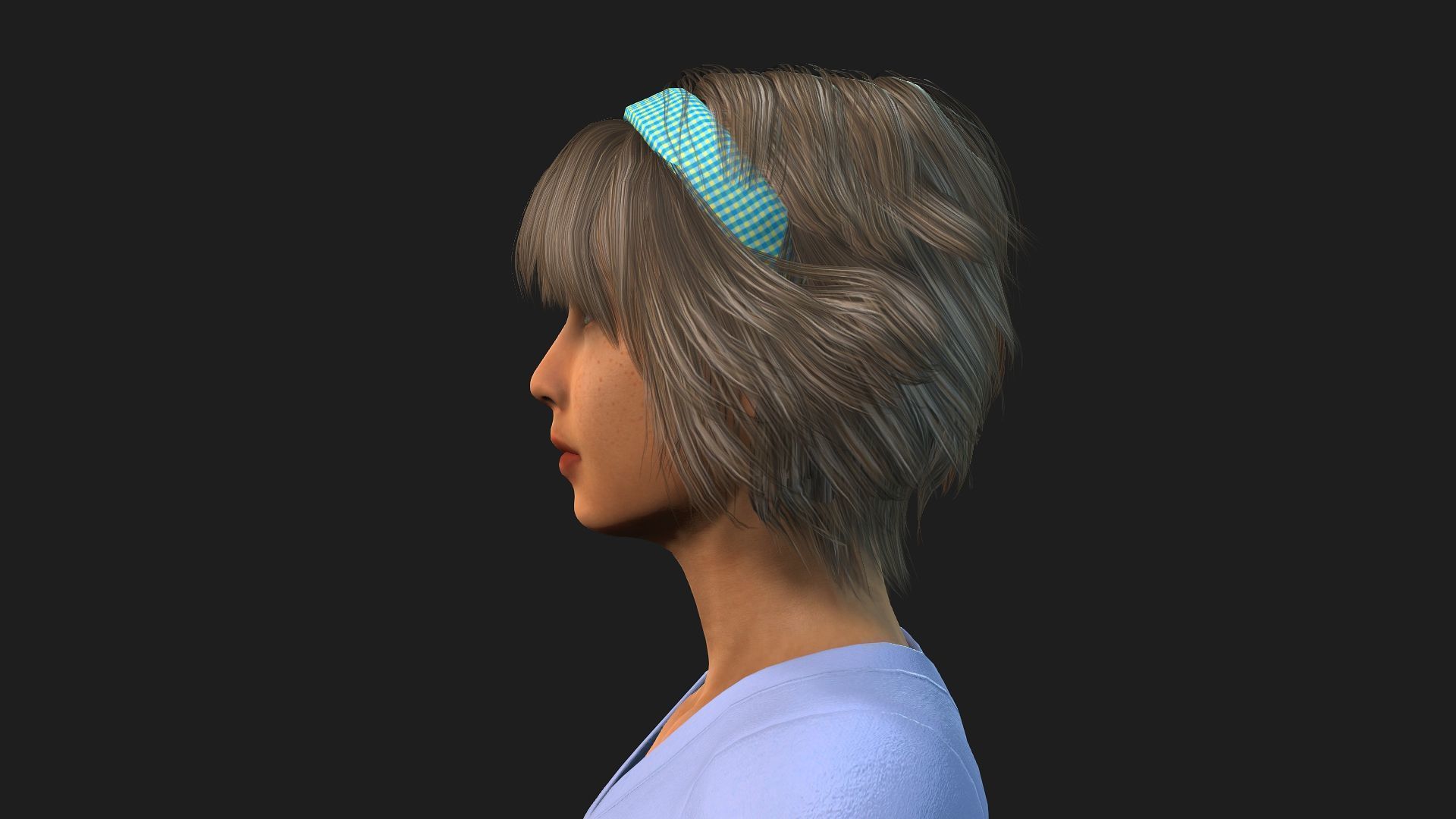 3D female character rigged textured and animation ready 3D model_11
