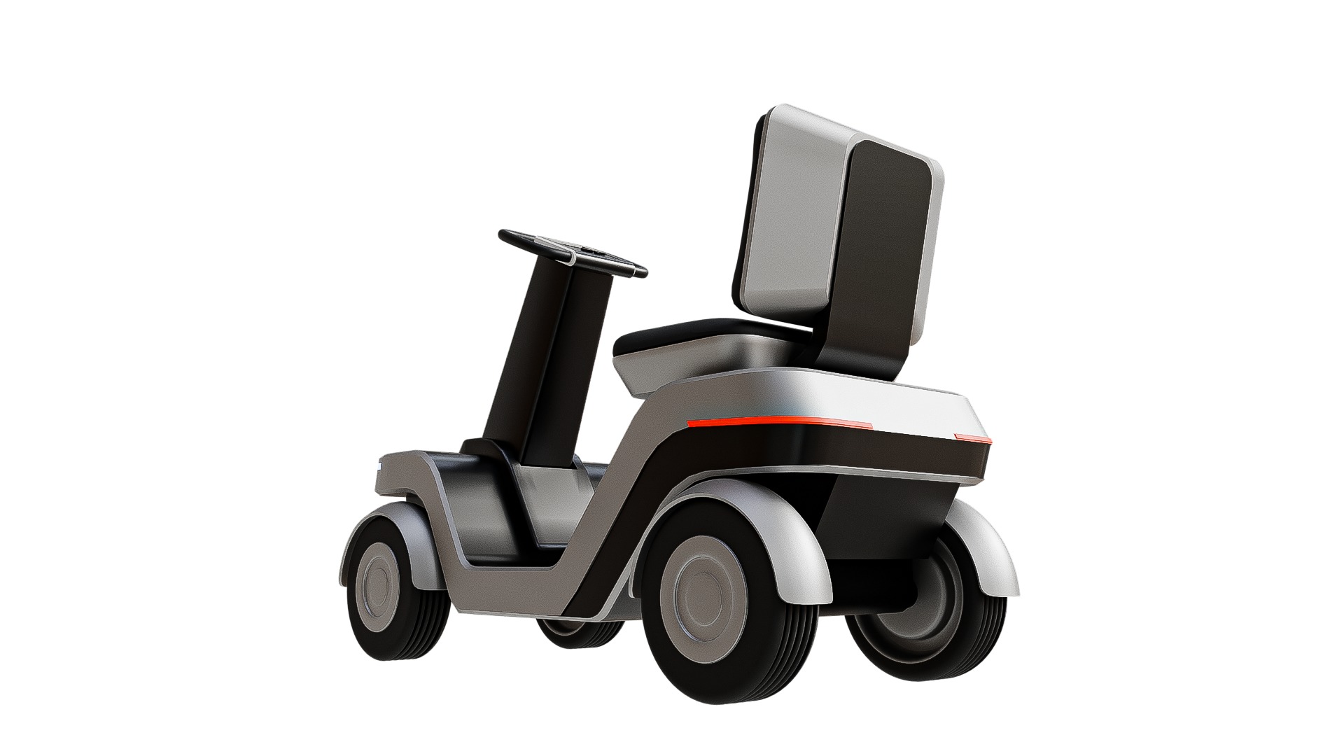 The Future of Personal Mobility Low-poly 3D model_2
