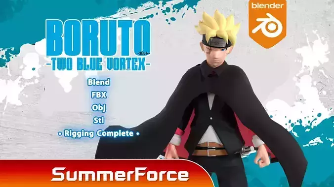 Boruto Uzumaki - Boruto Two Blue Vortex 3D model