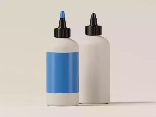 Tattoo Stencil Gel Bottle 3D Model