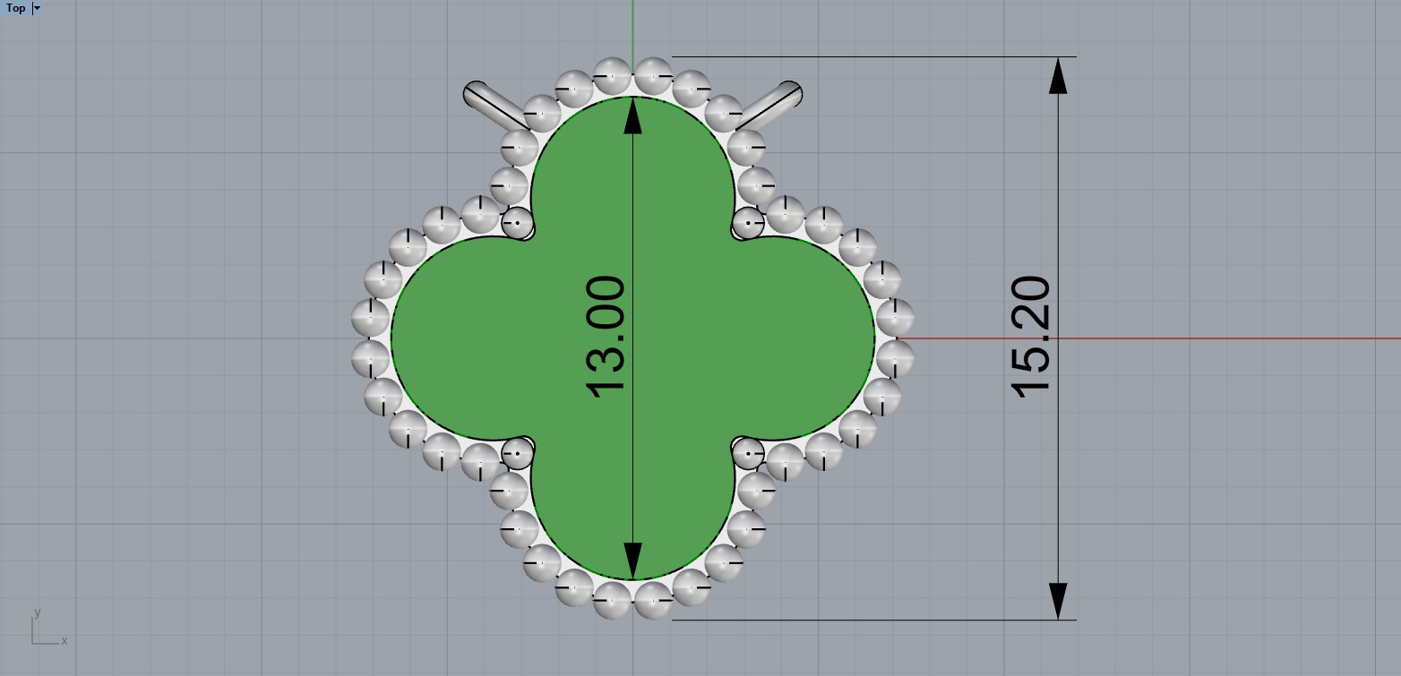 Pendant model 575 3D print model_6