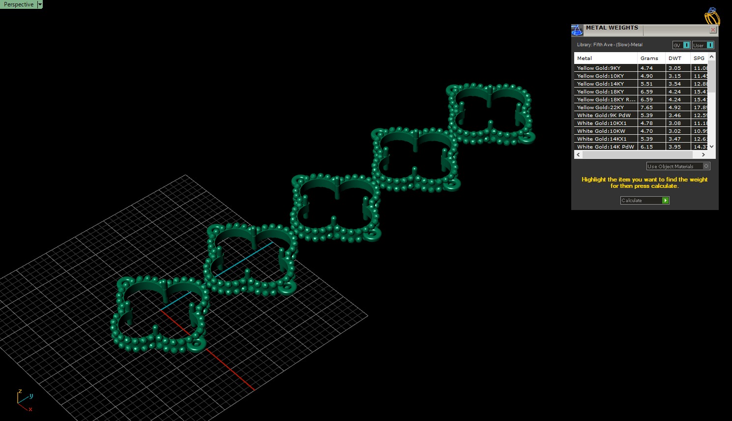 Bracelet model 574 3D print model_4