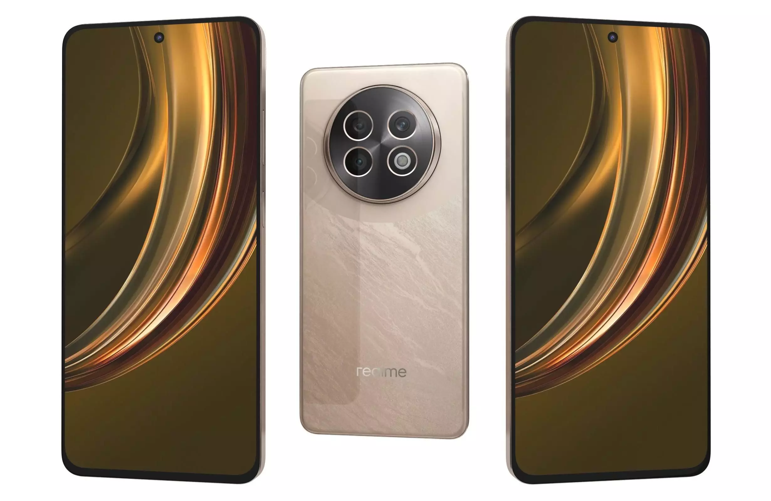 Realme 13 Plus 5G Victory Gold 3D model_0