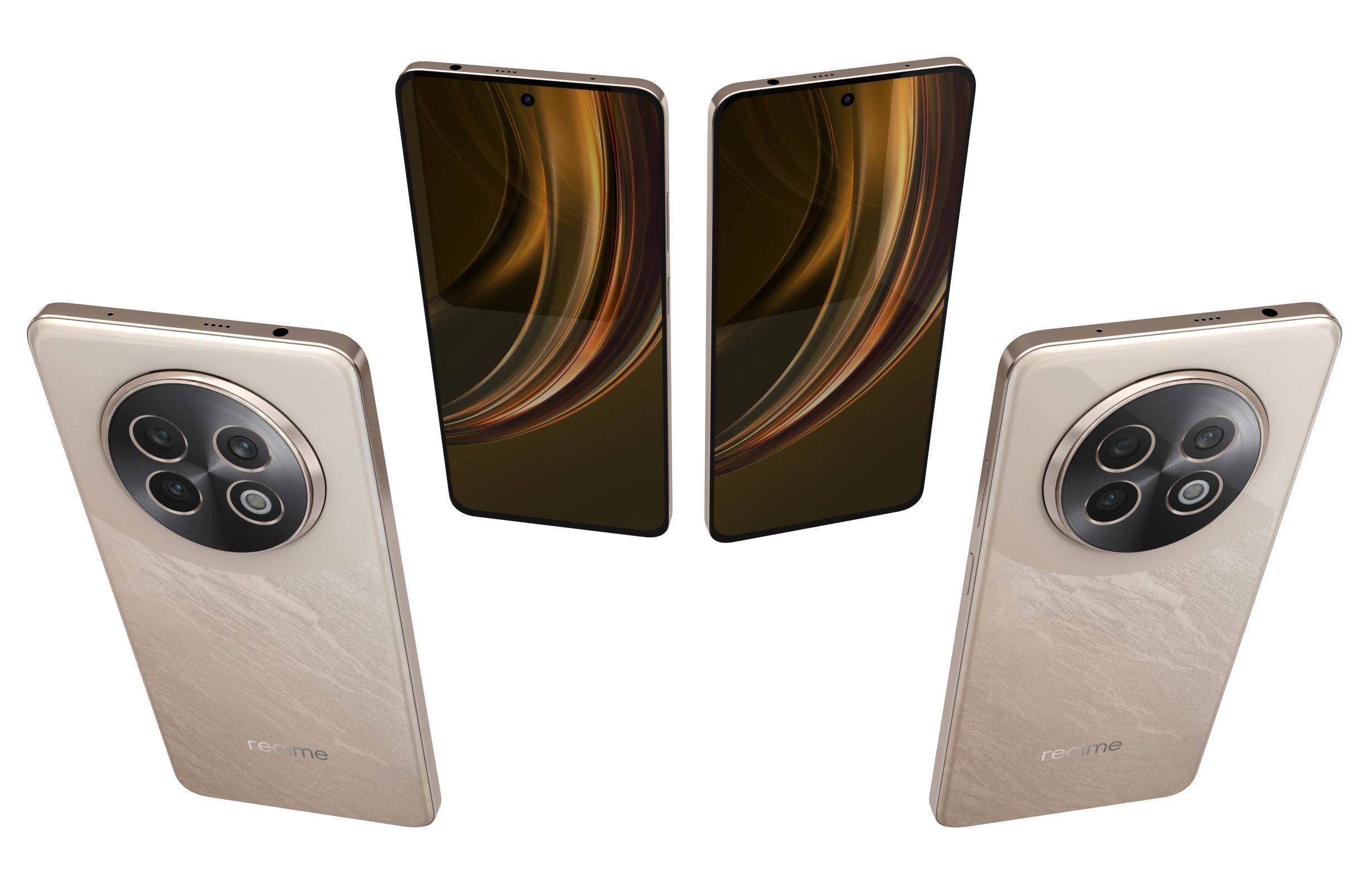 Realme 13 Plus 5G Victory Gold 3D model_5