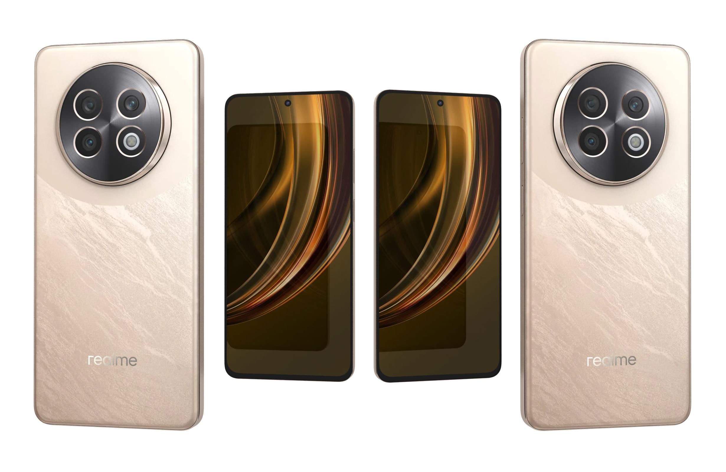 Realme 13 Plus 5G Victory Gold 3D model_3