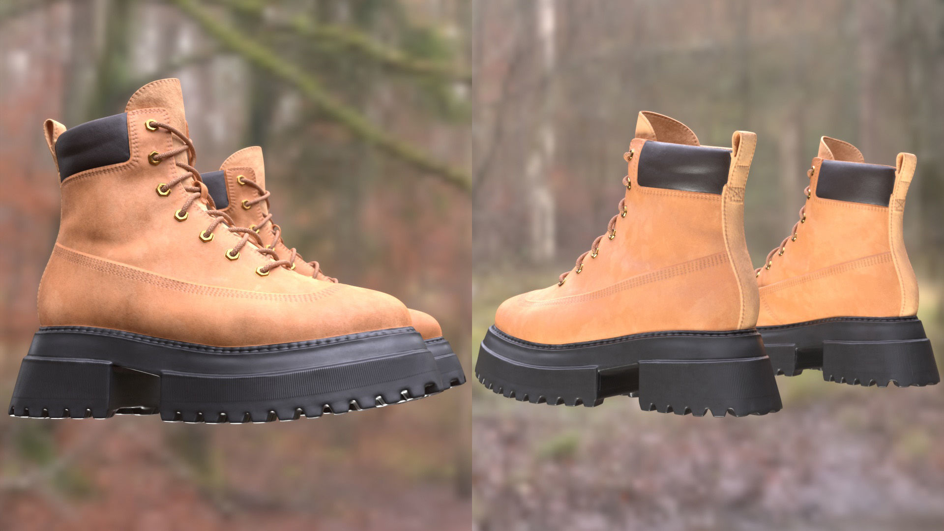 Boots 71 - All MH Bodies and UE5 Skeletons - Rigged Low-poly 3D model_11