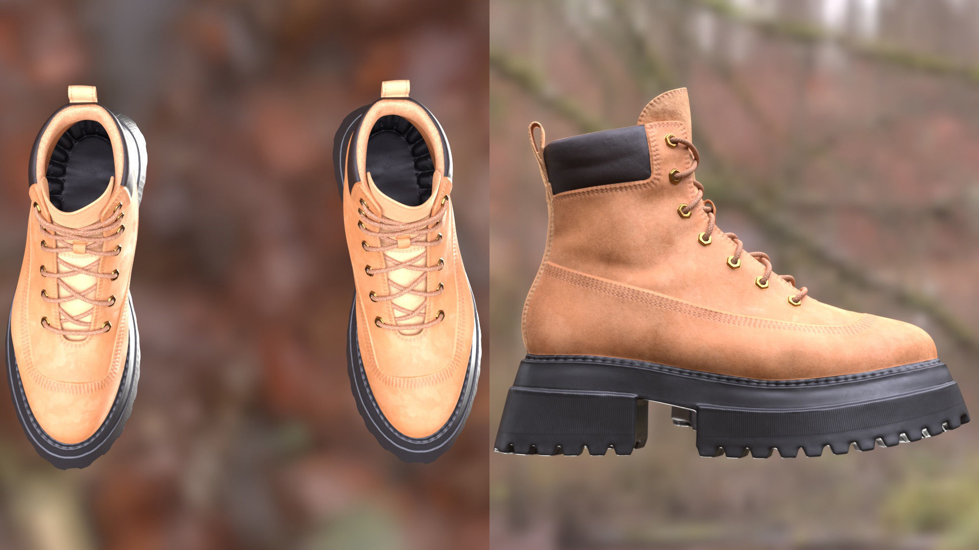 Boots 71 - All MH Bodies and UE5 Skeletons - Rigged Low-poly 3D model_7