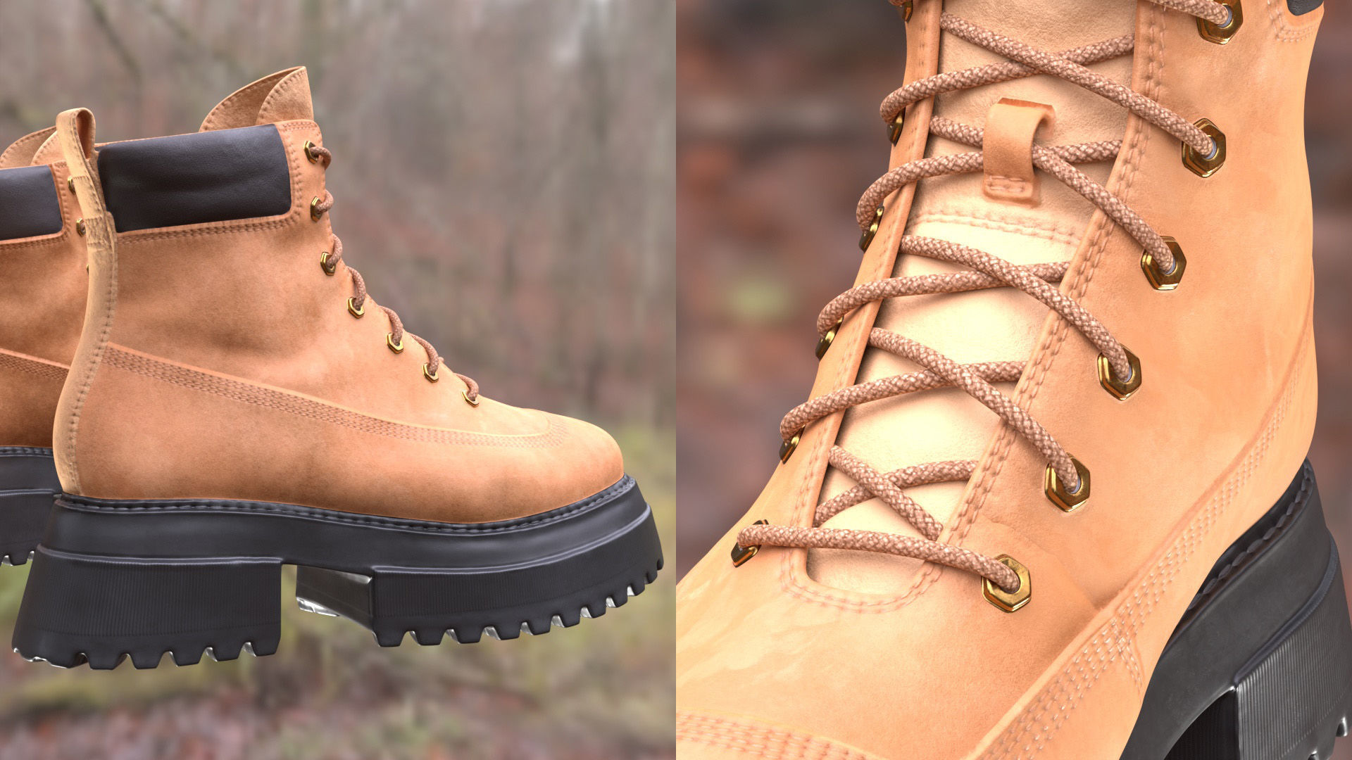 Boots 71 - All MH Bodies and UE5 Skeletons - Rigged Low-poly 3D model_15