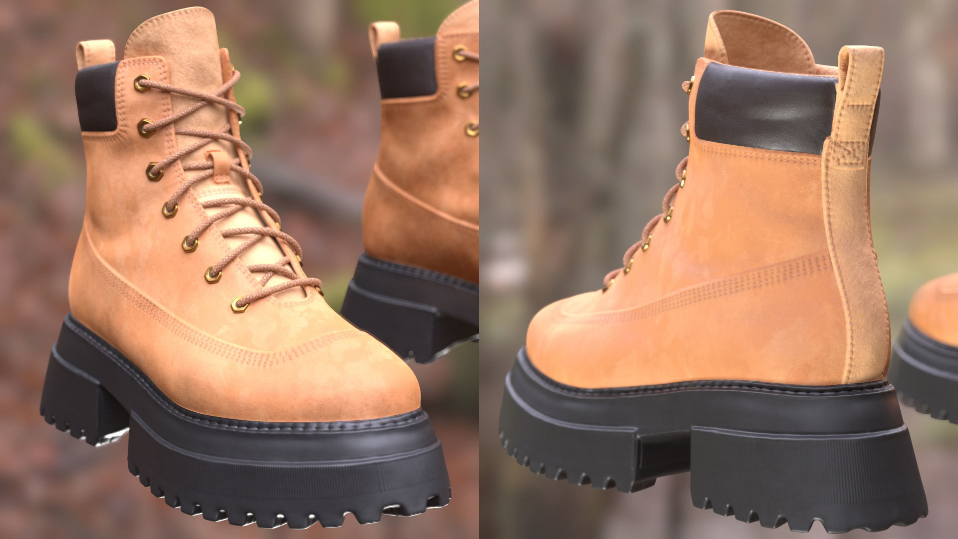 Boots 71 - All MH Bodies and UE5 Skeletons - Rigged Low-poly 3D model_10