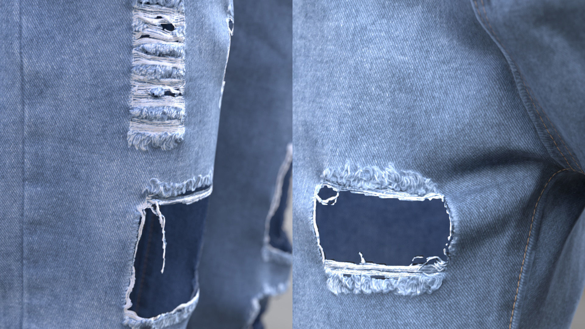 Jeans 70 - All MH Bodies and UE5 Skeletons - Rigged Low-poly 3D model_13