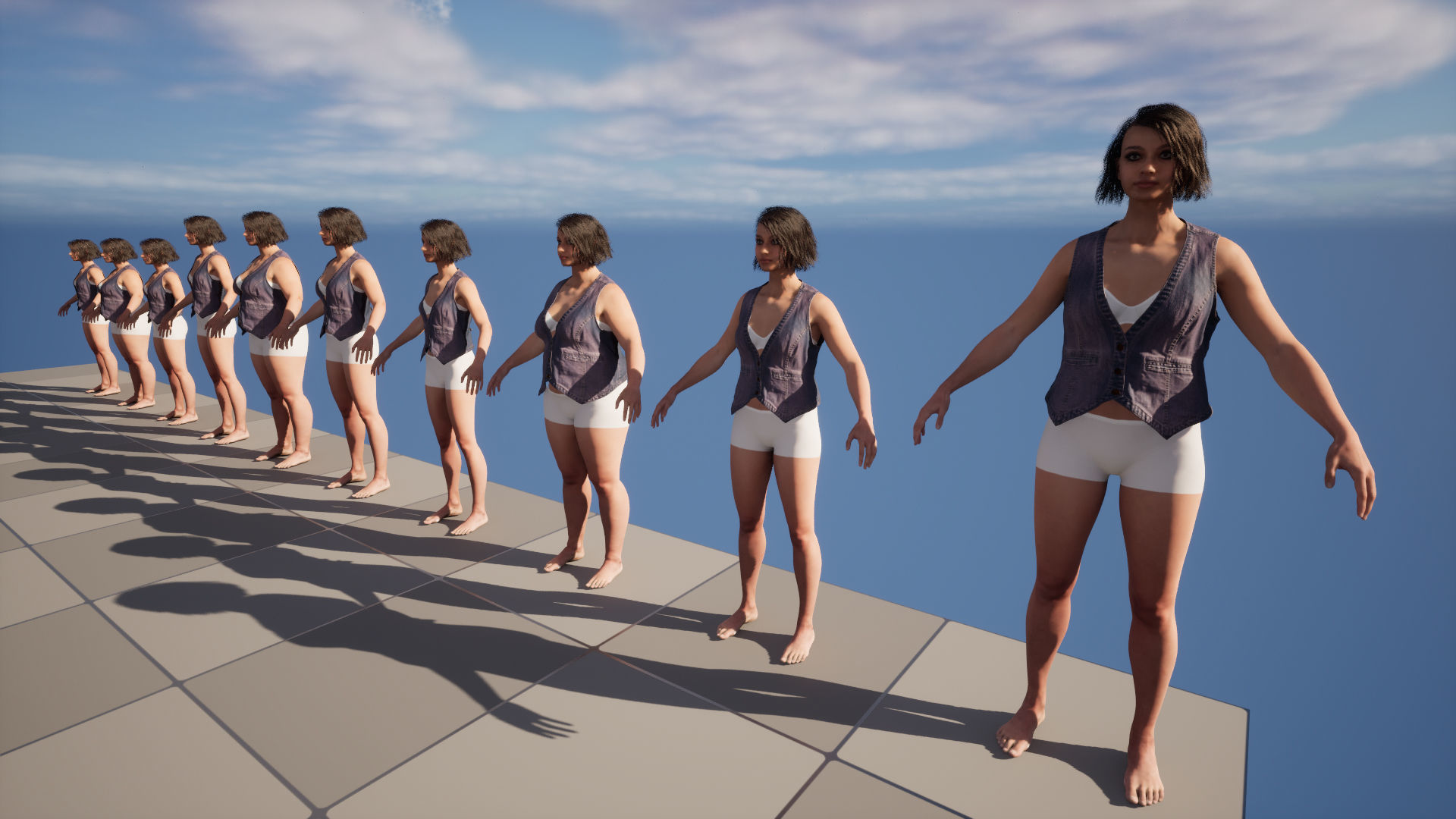 Vest 69 - All MH Bodies and UE5 Skeletons - Rigged Low-poly 3D model_18