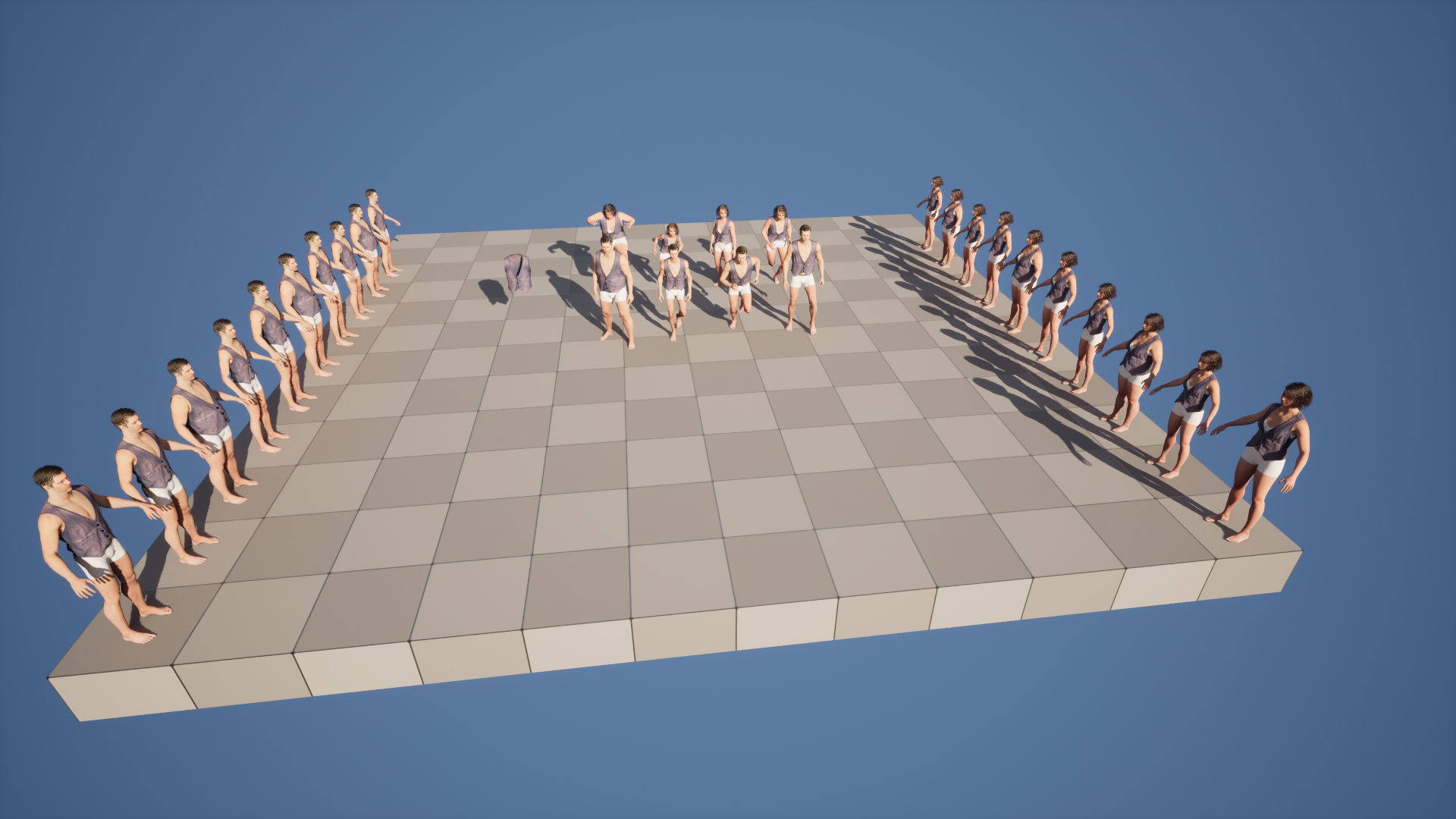 Vest 69 - All MH Bodies and UE5 Skeletons - Rigged Low-poly 3D model_5