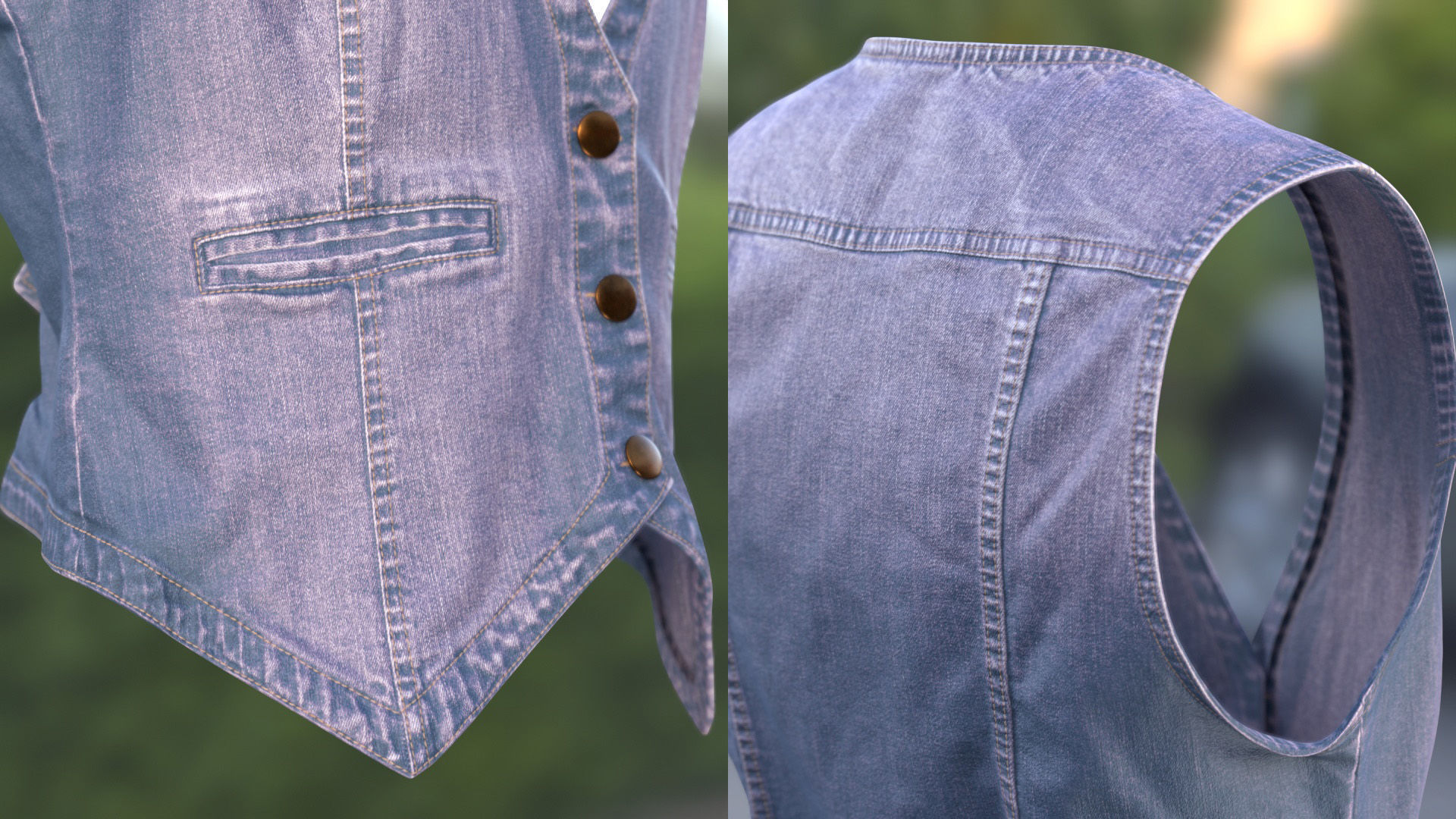 Vest 69 - All MH Bodies and UE5 Skeletons - Rigged Low-poly 3D model_10