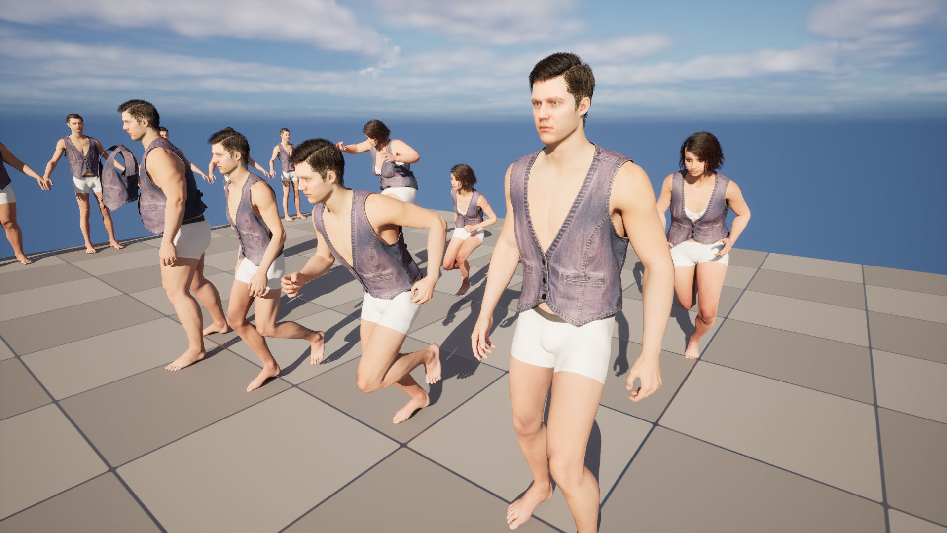 Vest 69 - All MH Bodies and UE5 Skeletons - Rigged Low-poly 3D model_16