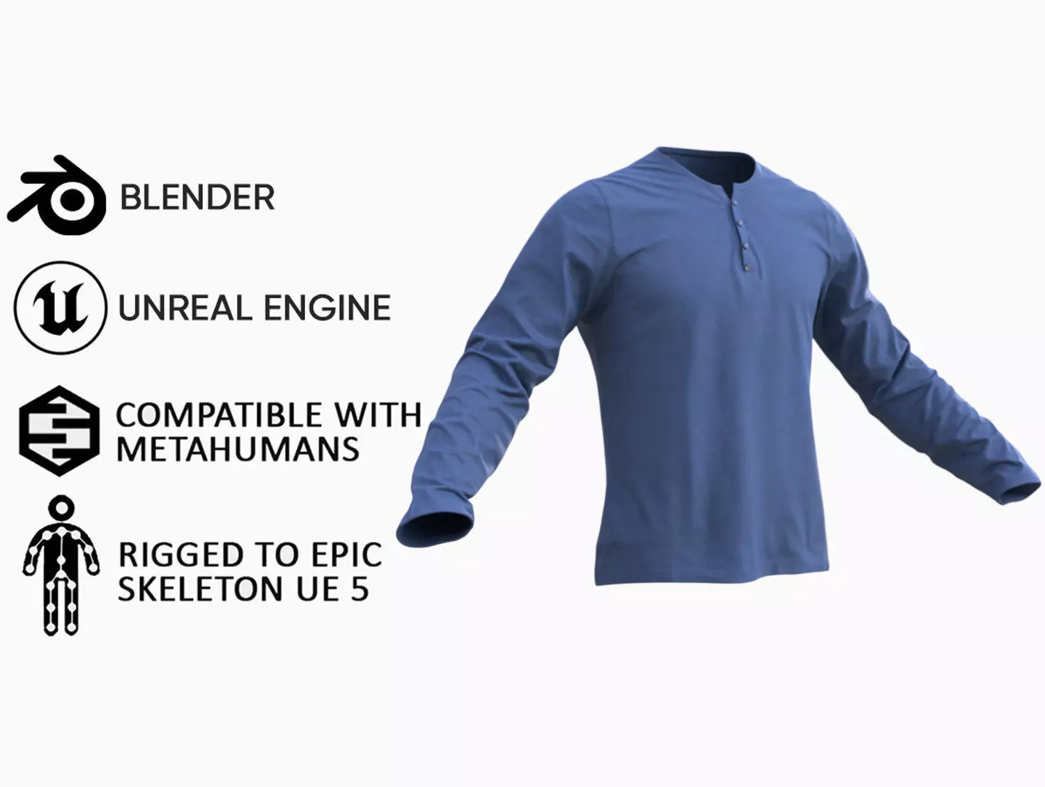 Polo 68 - All MH Bodies and UE5 Skeletons - Rigged Low-poly 3D model