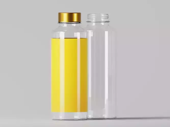 Cosmetic or Medicine Glass Bottle 3D Model