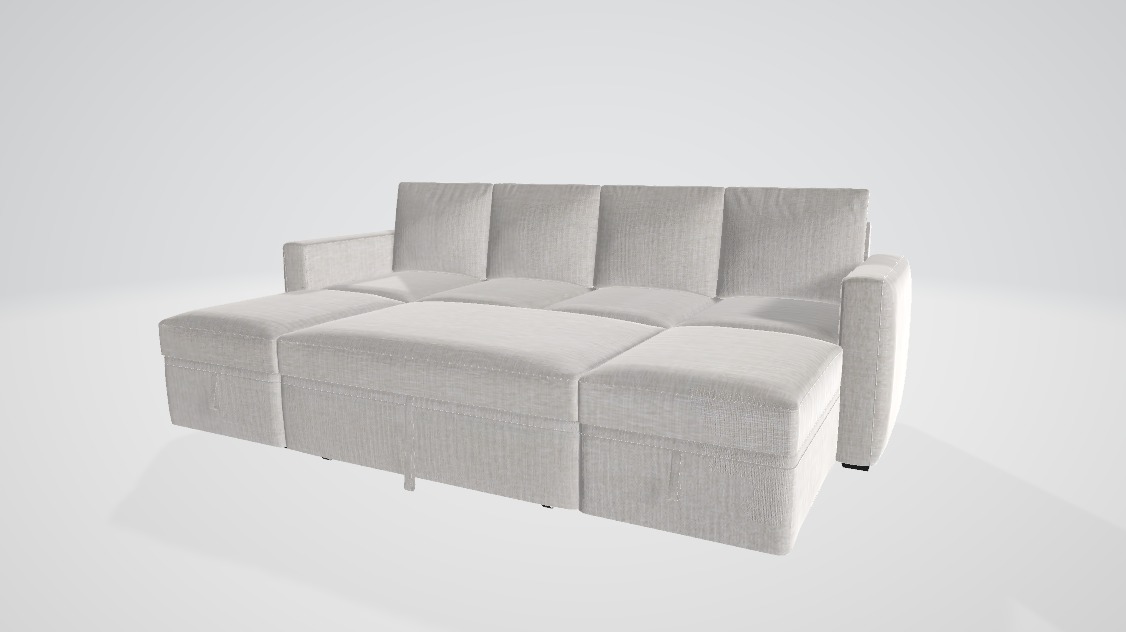 fabric sofa 3D model_1