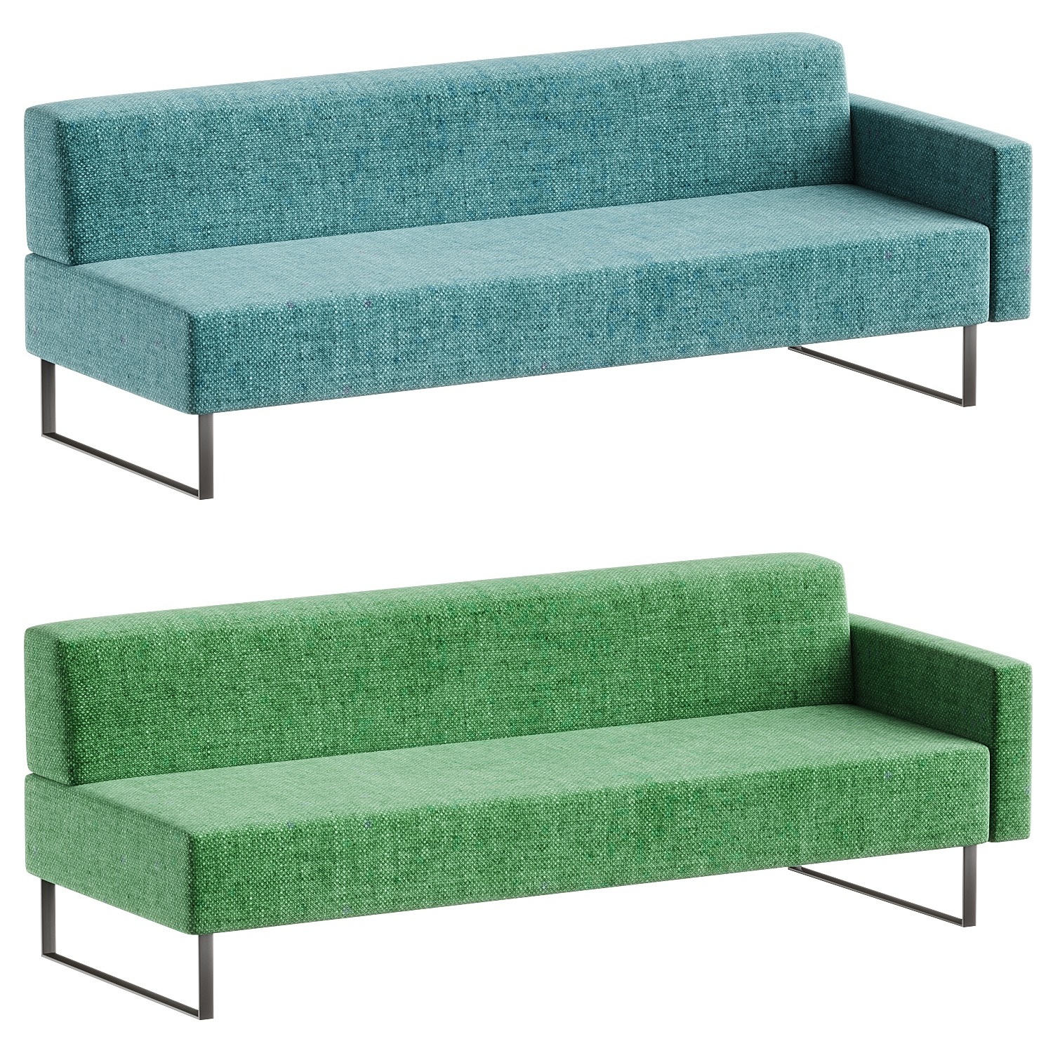 sofa right big 3D model_1