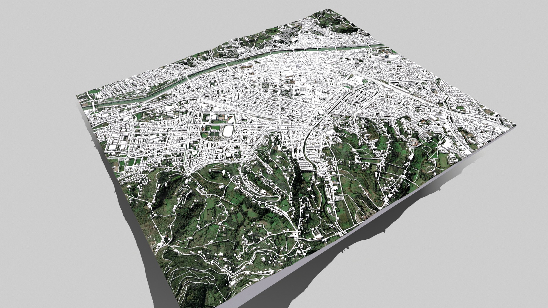 Cityscape Florence Italy 3D model_7
