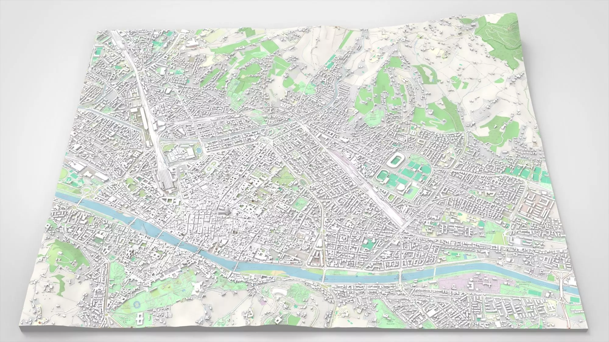 Cityscape Florence Italy 3D model_0