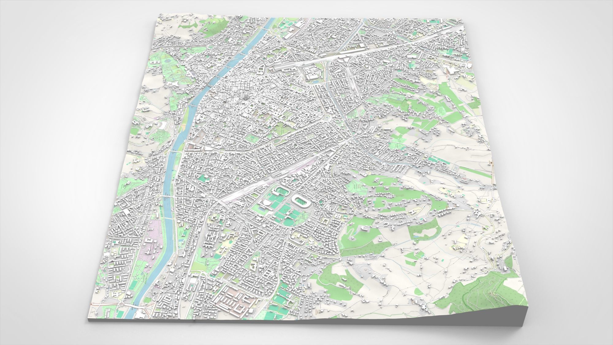 Cityscape Florence Italy 3D model_8