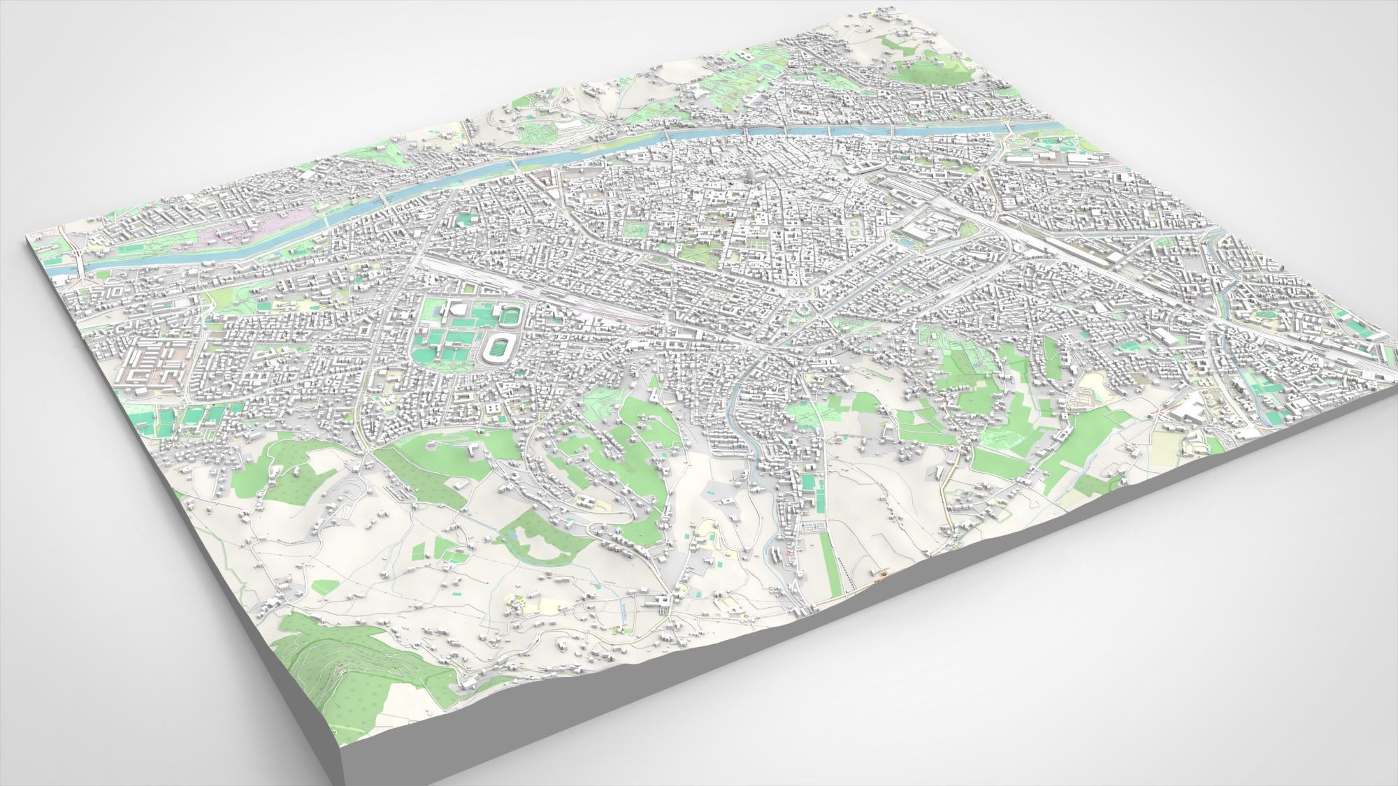 Cityscape Florence Italy 3D model_9