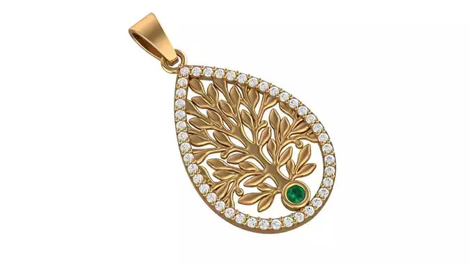 Tree of Life Oval Pendant