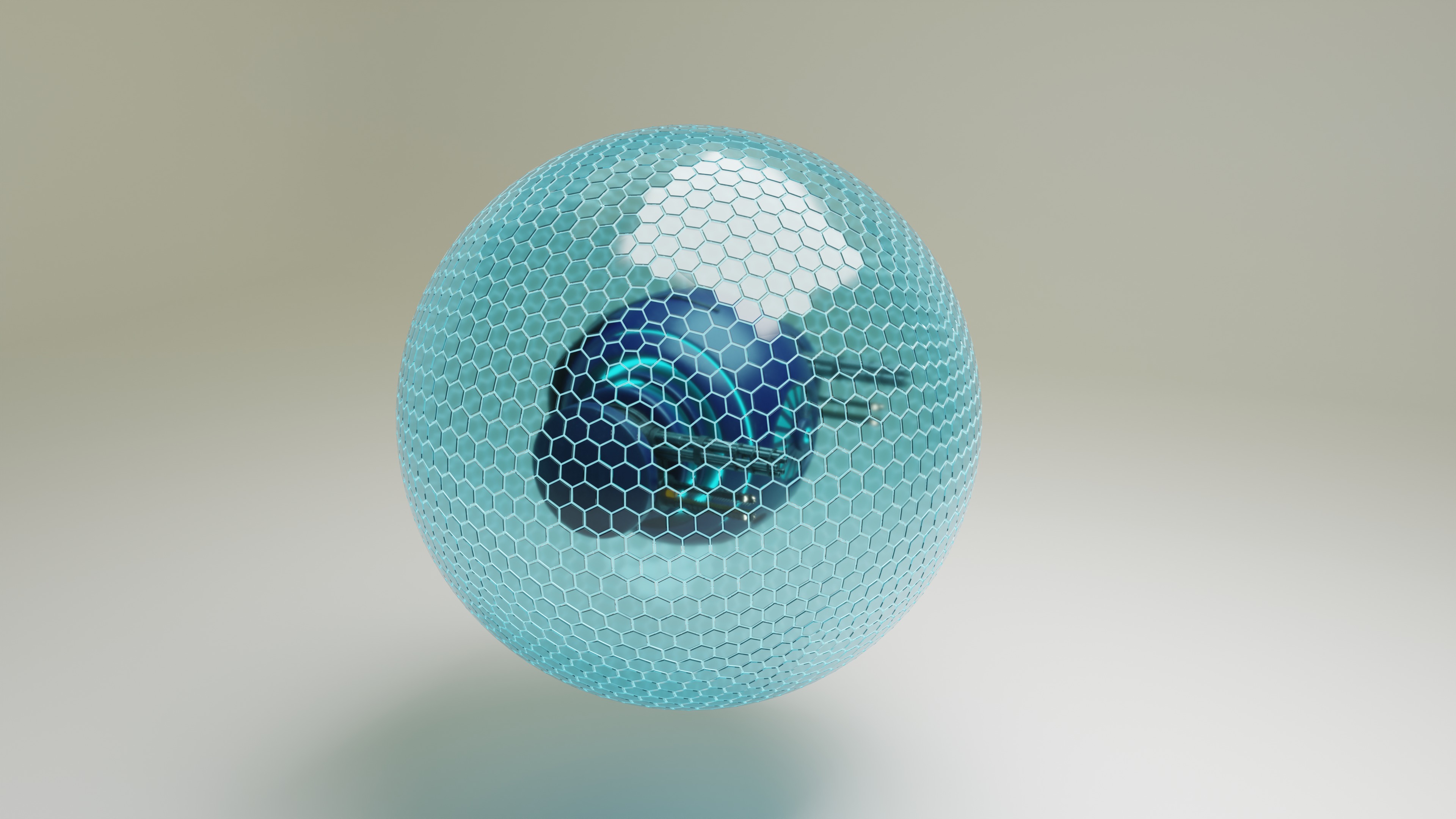 Sci Fi Sphere Drone Low-poly 3D model_8