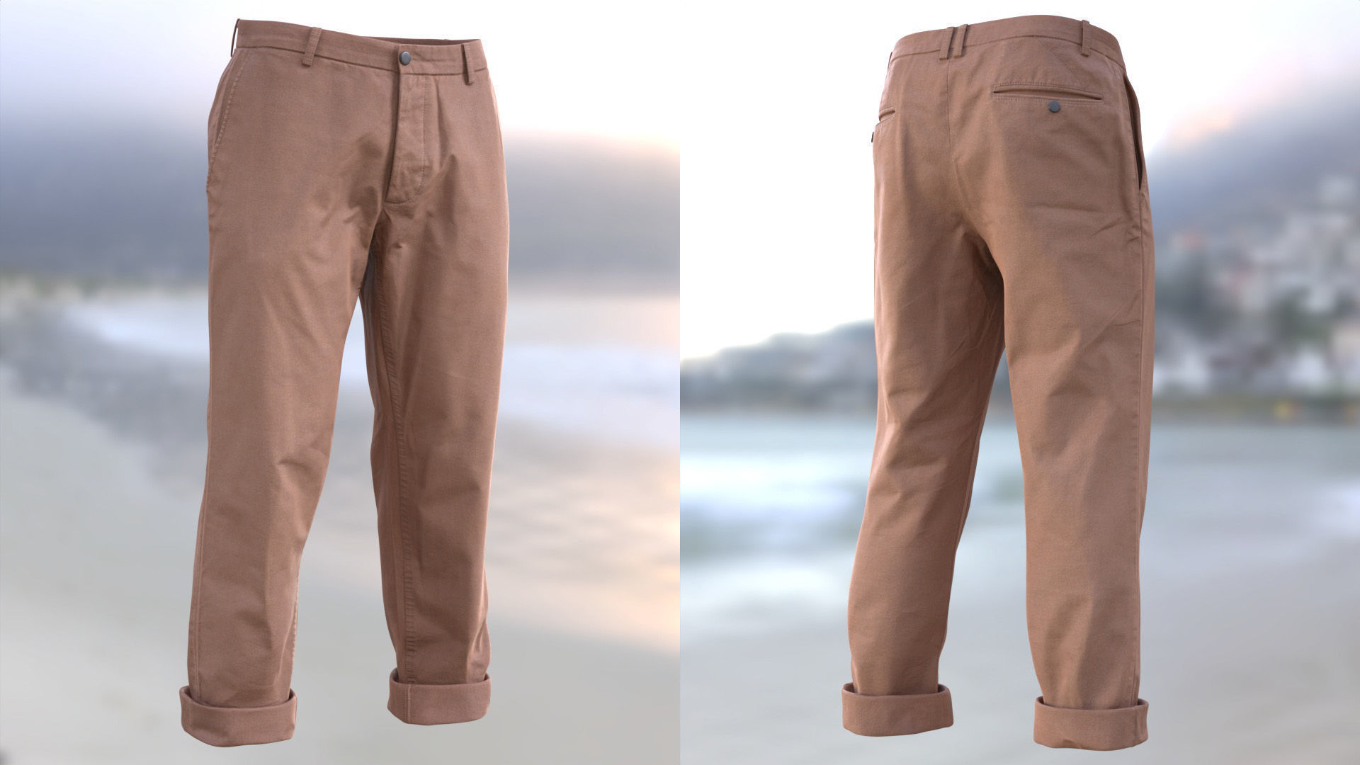 Trousers 72 - All MH Bodies and UE5 Skeletons - Rigged Low-poly 3D model_8
