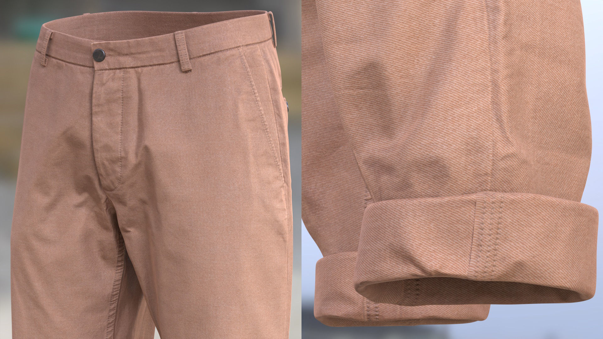 Trousers 72 - All MH Bodies and UE5 Skeletons - Rigged Low-poly 3D model_7