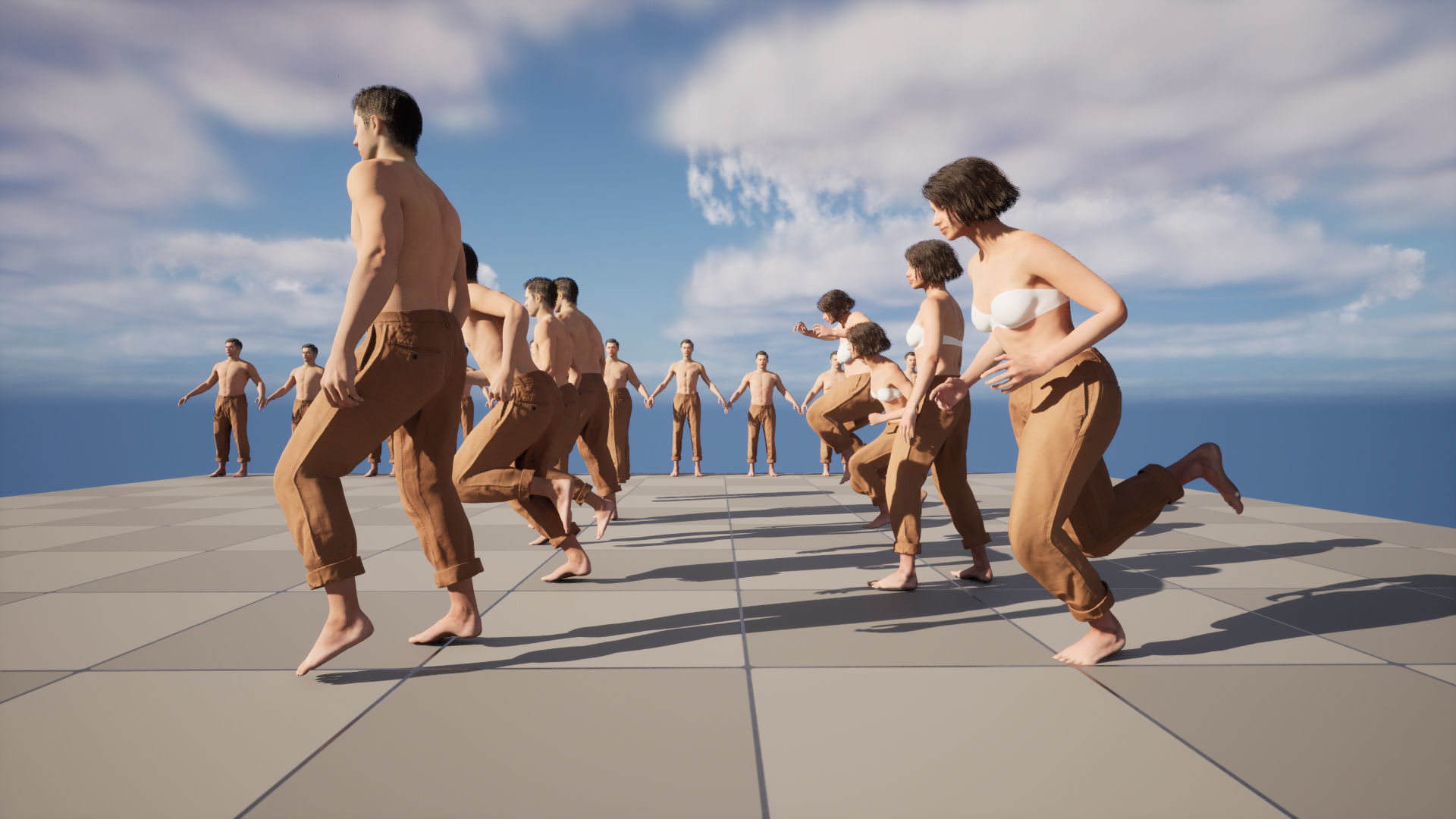 Trousers 72 - All MH Bodies and UE5 Skeletons - Rigged Low-poly 3D model_19