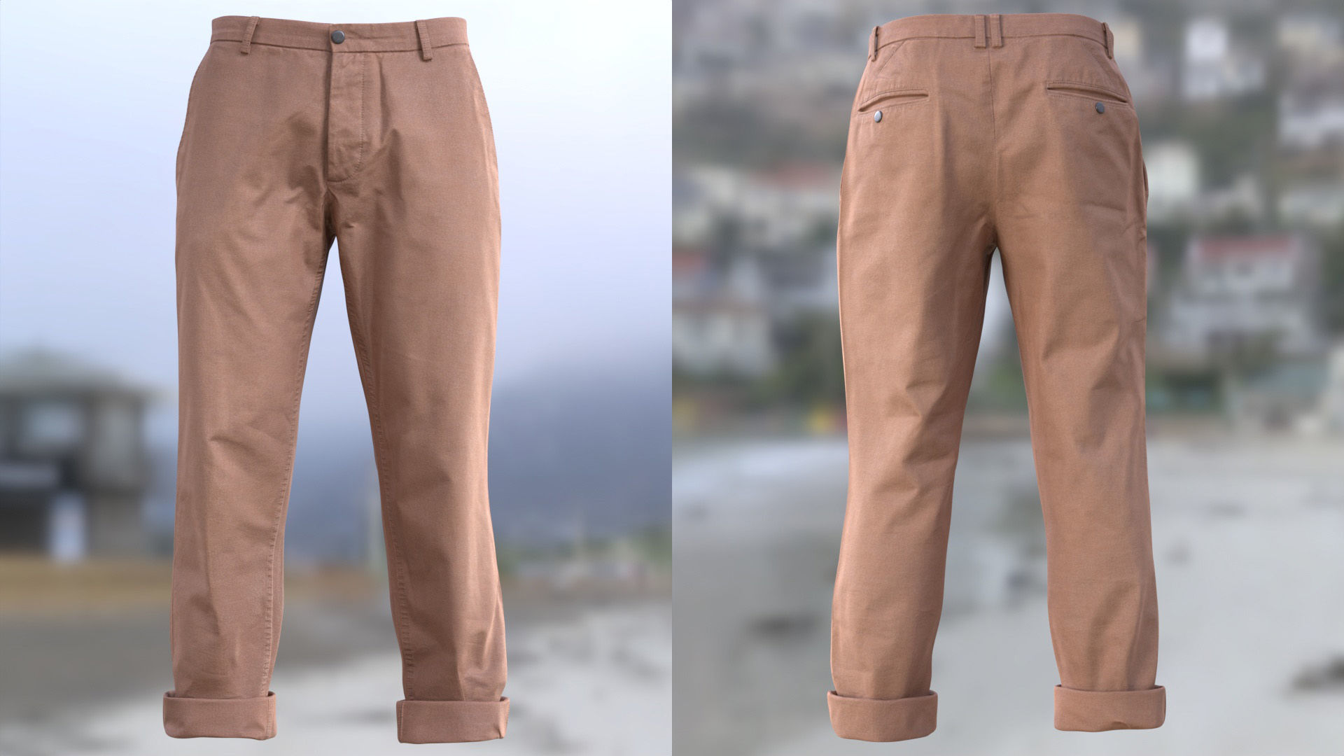 Trousers 72 - All MH Bodies and UE5 Skeletons - Rigged Low-poly 3D model_9