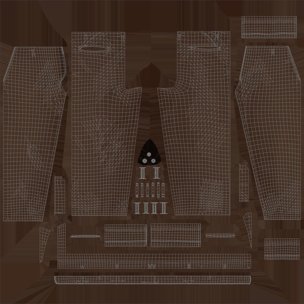 Trousers 72 - All MH Bodies and UE5 Skeletons - Rigged Low-poly 3D model_21