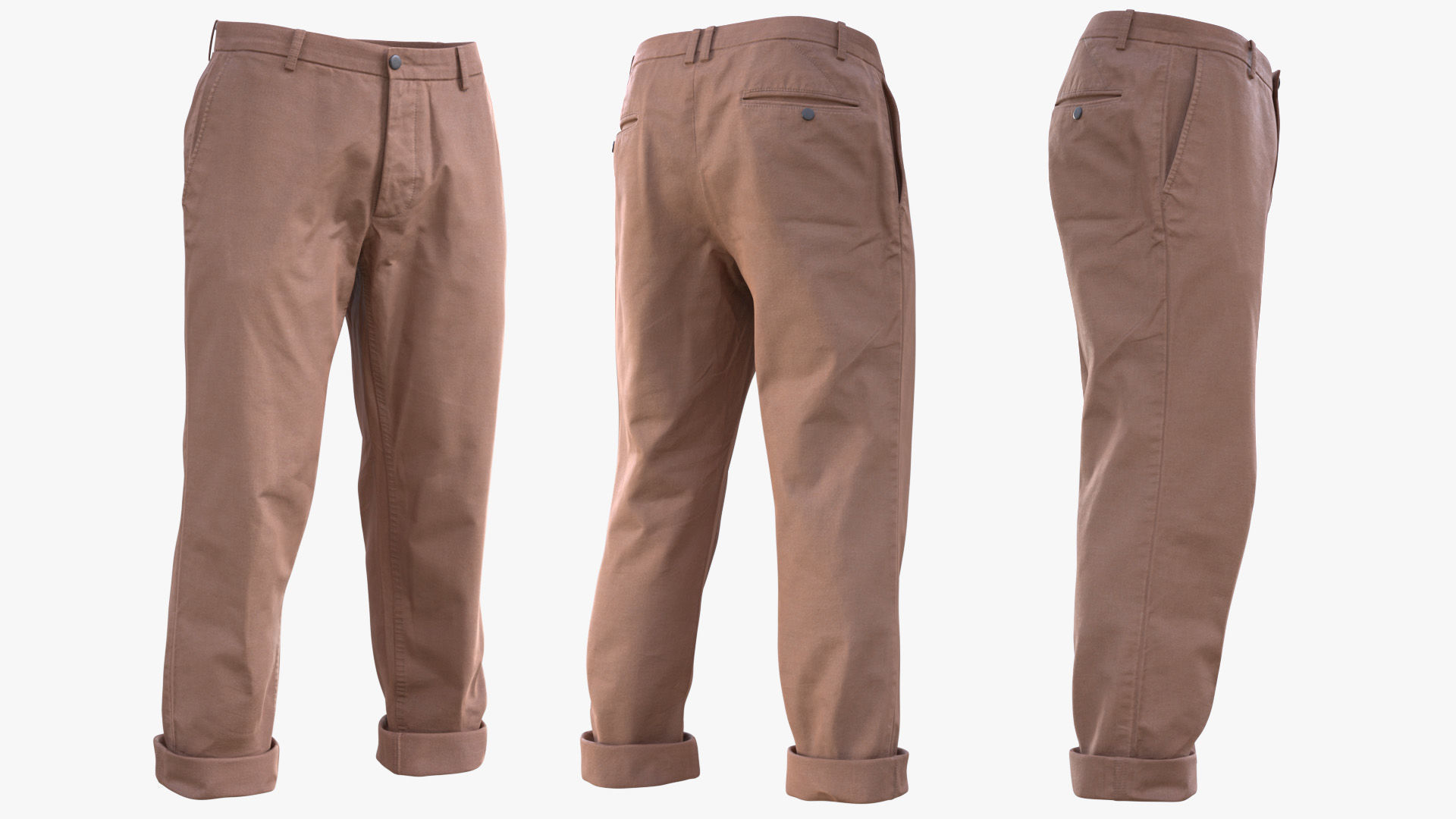 Trousers 72 - All MH Bodies and UE5 Skeletons - Rigged Low-poly 3D model_4