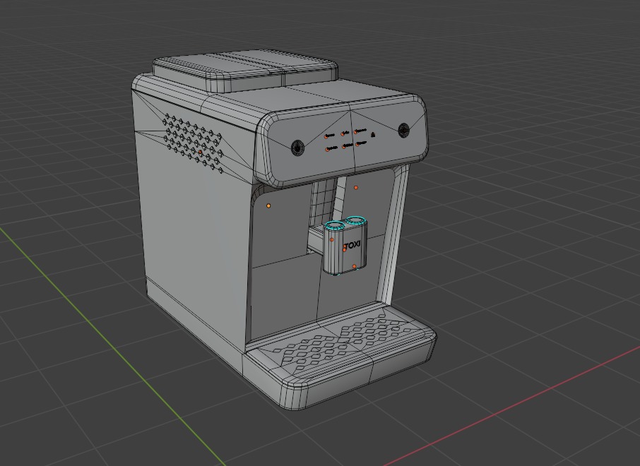 Coffee maker Free low-poly 3D model_4