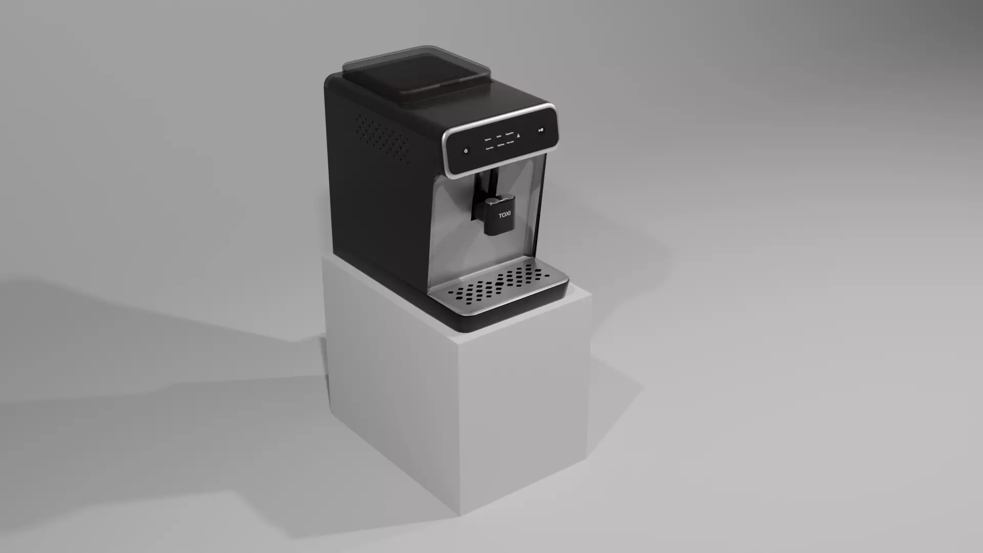 Coffee maker Free low-poly 3D model_0